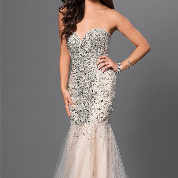 Terani Couture Dresses & Skirts - Jeweled Strapless Prom Dress by Terani Gown